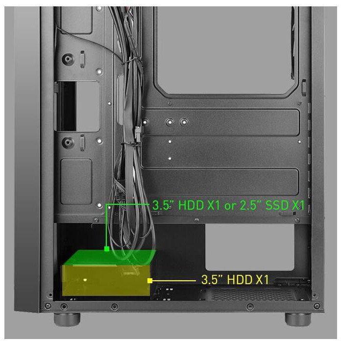 Корпус AZZA Spectra Black - CSAZ-280B SPECTRA - фото 10