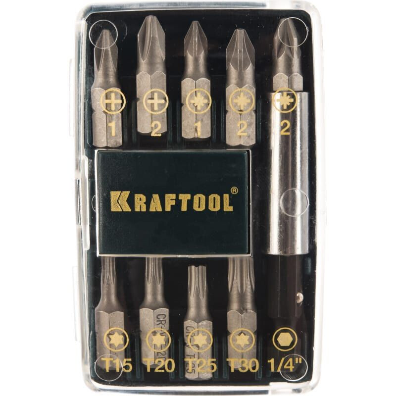 Набор бит KRAFTOOL 26130-H10