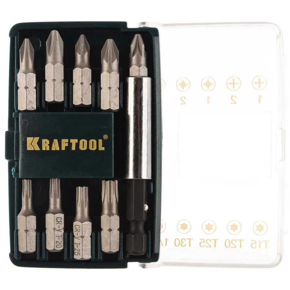 Набор бит KRAFTOOL 26130-H10 - фото 2