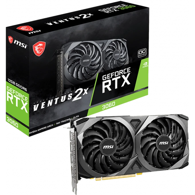 Видеокарта NVIDIA GeForce RTX 3060 MSI 12Gb (RTX 3060 VENTUS 2X 12G OC) - фото 5