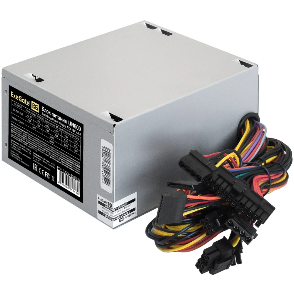 Блок питания 600W ExeGate UN600 (EX244556RUS) - фото 2