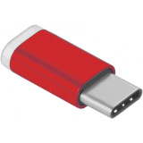 Переходник microUSB (F) - USB Type-C, Greenconnect GCR-UC3U2MF-Red