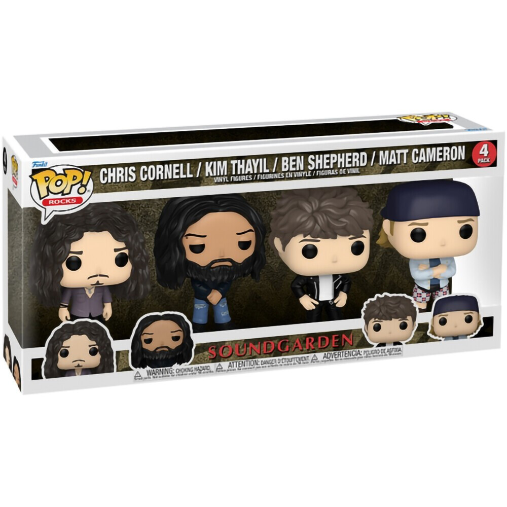 Фигурка Funko POP! Rocks Soundgarden Chris Cornell/Kim Thayil/Ben Shepherd/Matt Cameron 4PK - 75395 - фото 2