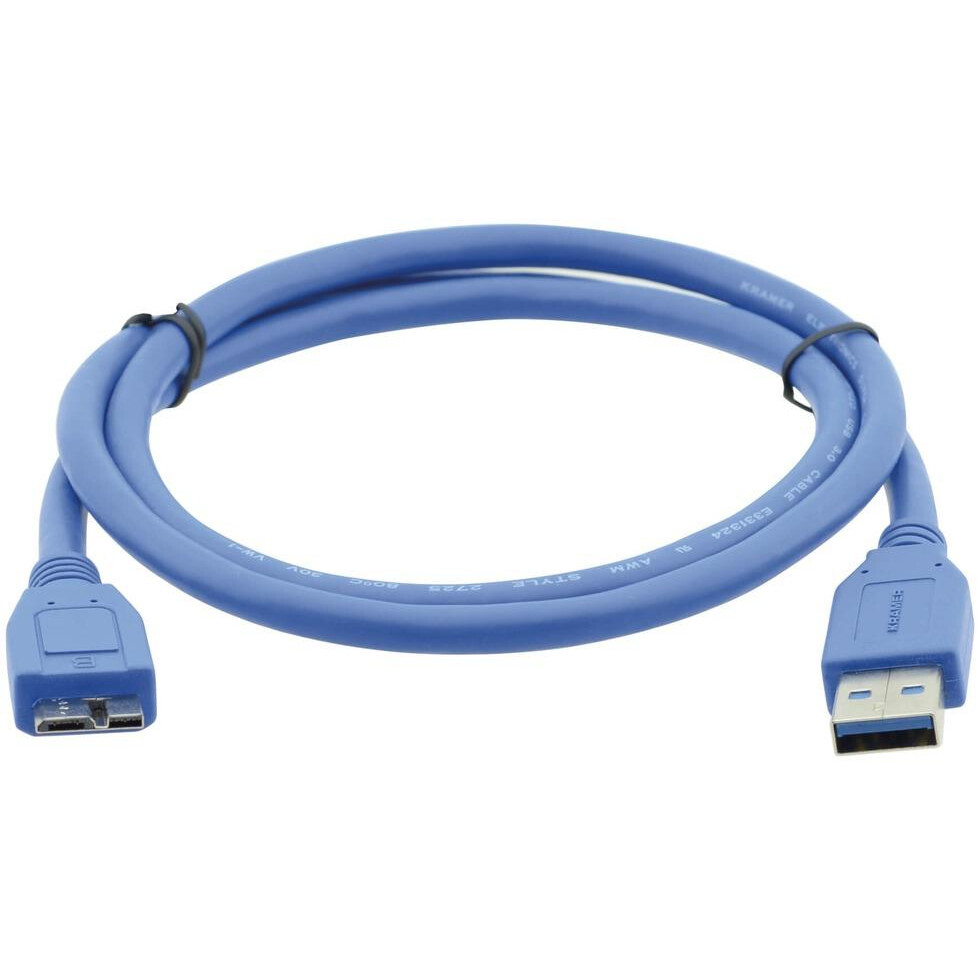 Кабель USB A (M) - microUSB 3.0 B (M), 0.9м, Kramer C-USB3/MicroB-3