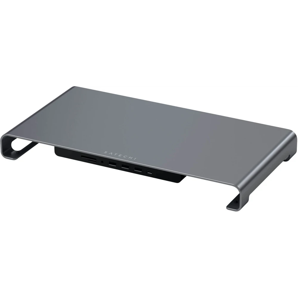 Подставка для монитора Satechi Monitor Stand Hub XL Space Gray (ST-UCSHXLM) - фото 2