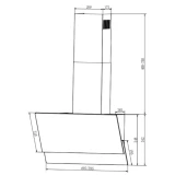 Вытяжка Elikor VERTEX BK 50 (243069)