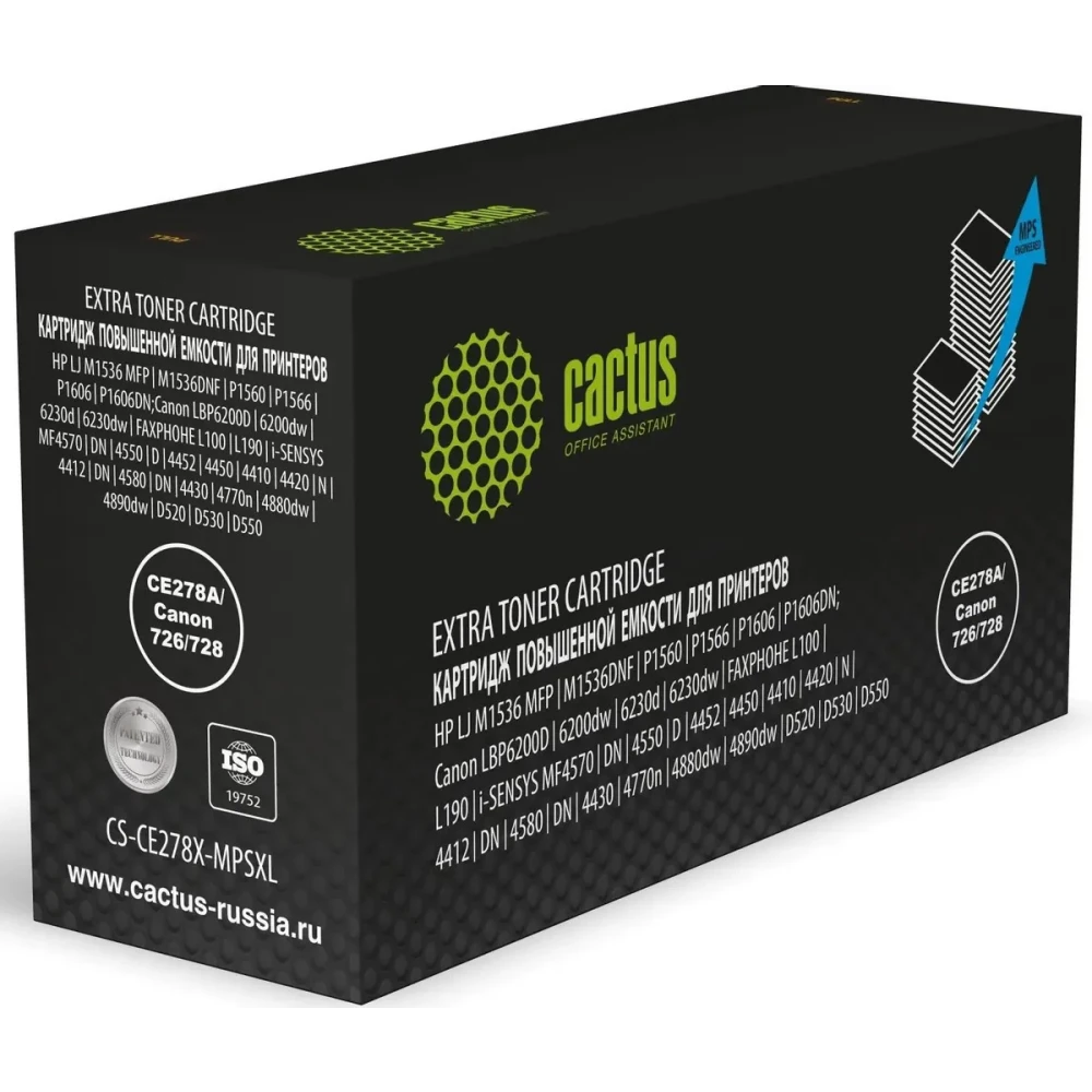 Картридж Cactus CS-CE278X-MPSXL Black