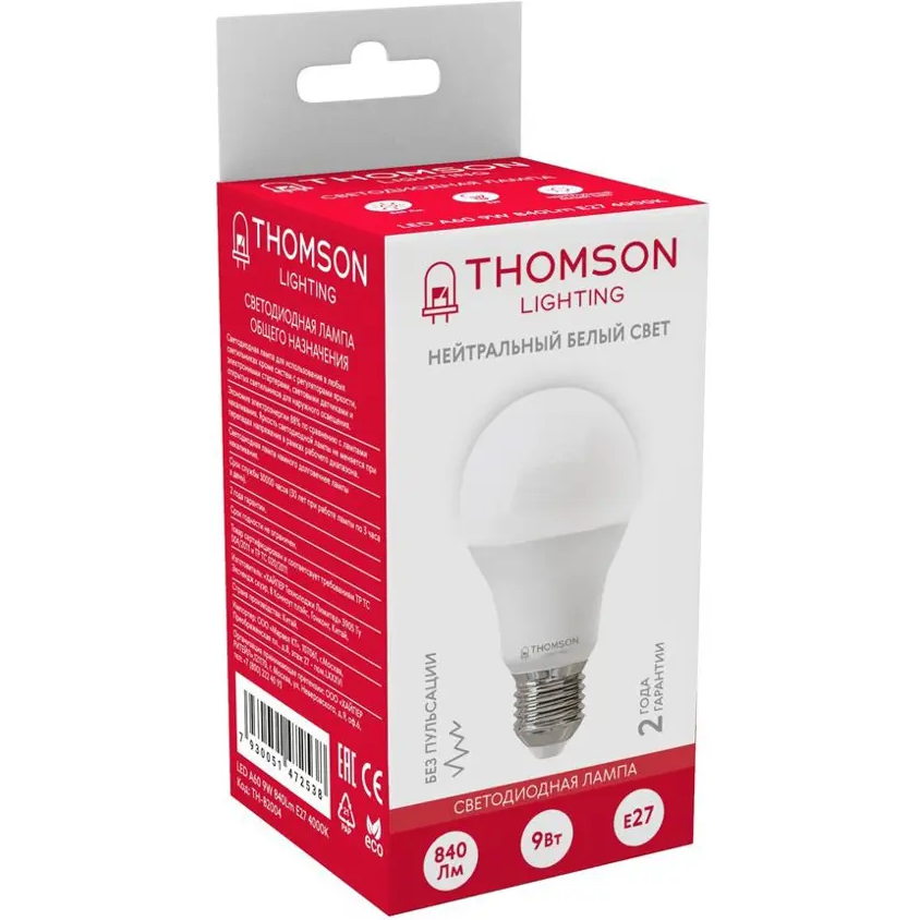 Светодиодная лампочка Thomson TH-B2004-10 (9 Вт, E27) 10 шт. - фото 3