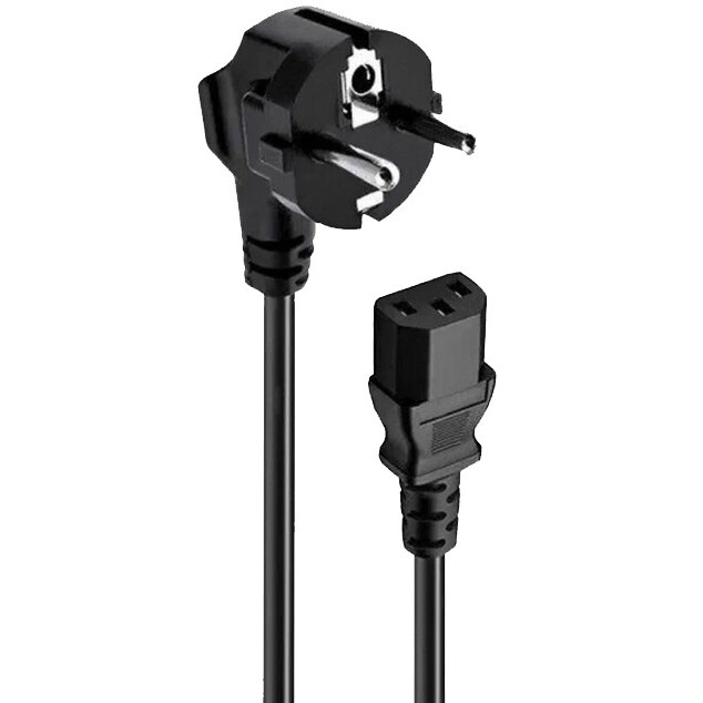 Кабель питания Schuko - C13, 1м, Lyambda LH-05-BK