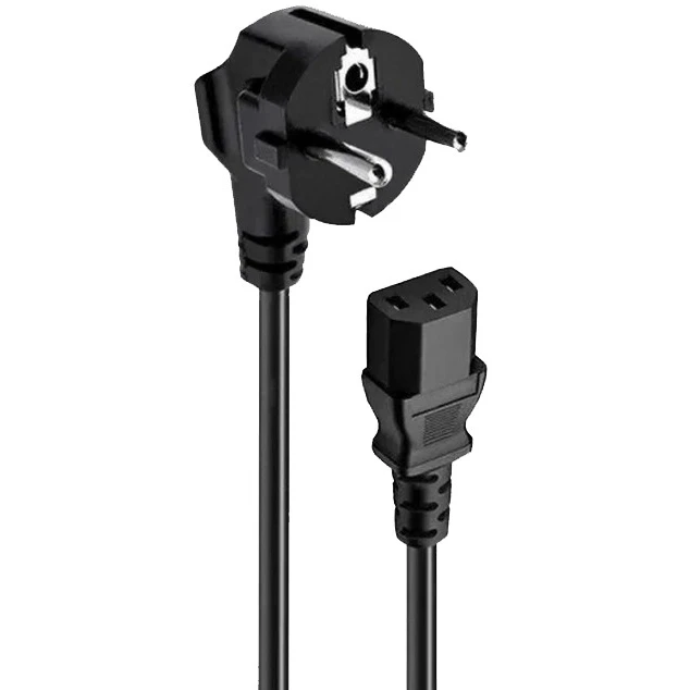 Кабель питания Schuko - C13, 1м, Lyambda LH-05-BK