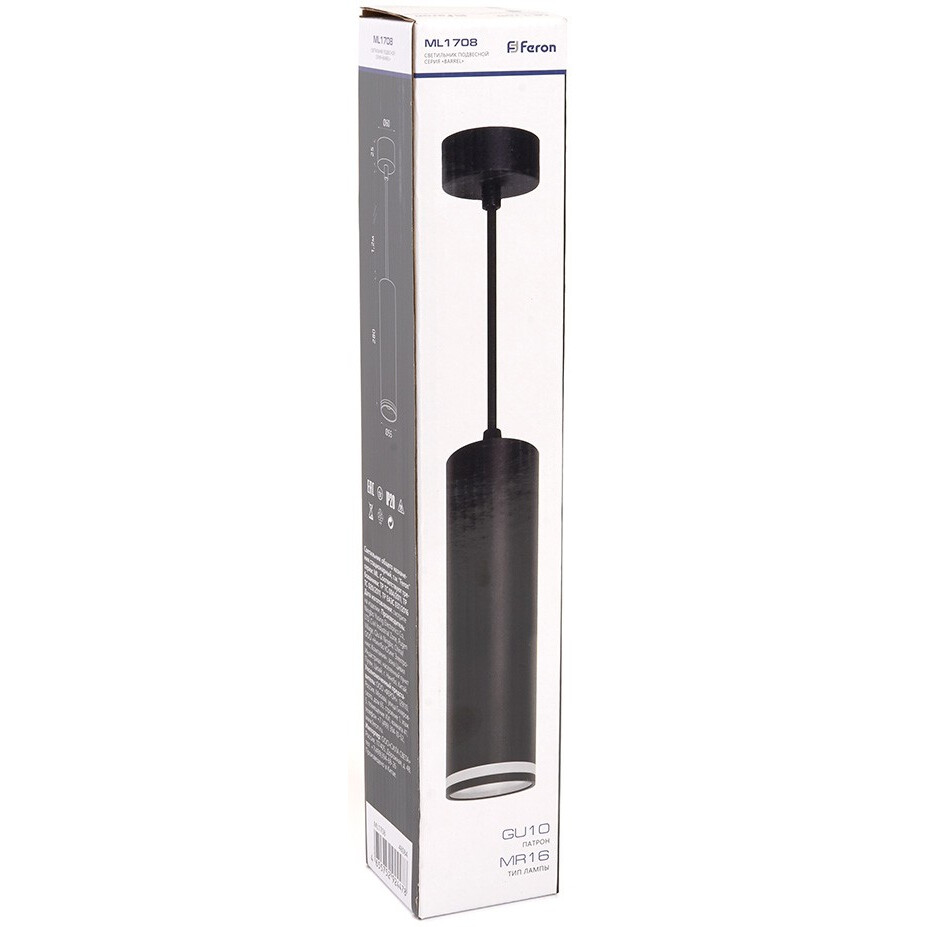 Светильник Feron ML1708 Black - ML1768 - фото 6