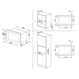 Встраиваемая микроволновая печь Smeg FMI020X