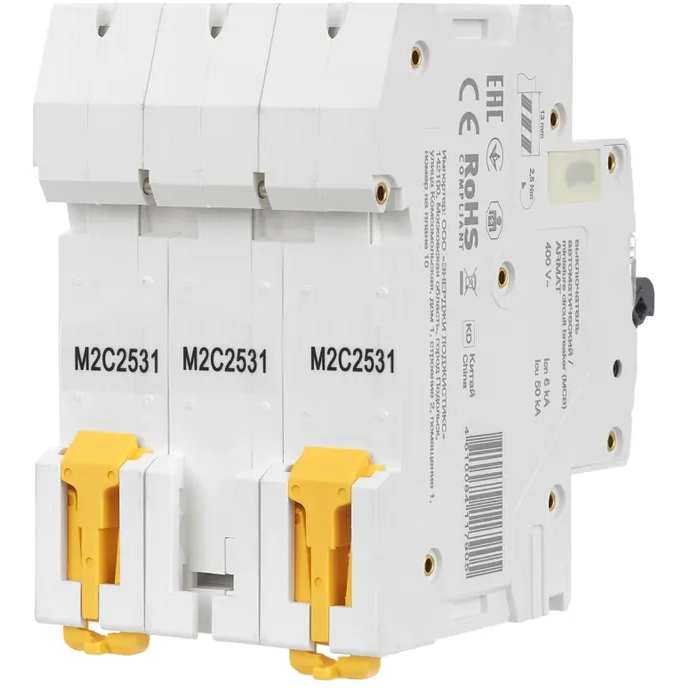 Автоматический выключатель IEK ARMAT AR-M10N-3-C025 - фото 2