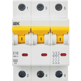 Автоматический выключатель IEK KARAT MVA31-3-016-C