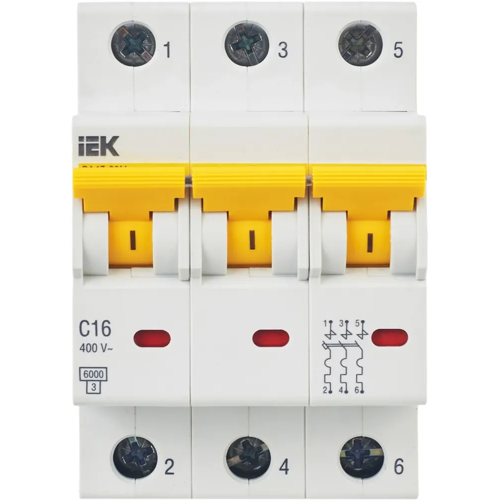 Автоматический выключатель IEK KARAT MVA31-3-016-C