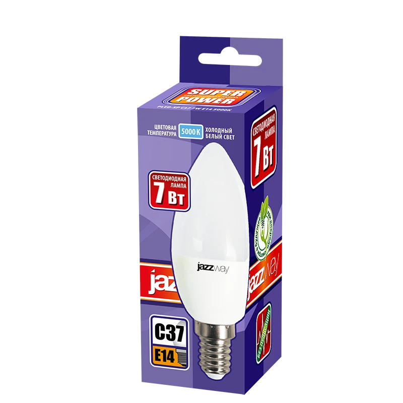 Светодиодная лампочка Jazzway 1027832-2 (7 Вт, E14) - фото 2