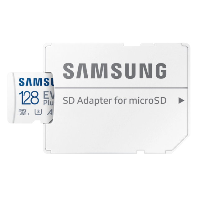 Карта памяти 128GB MicroSD Samsung EVO Plus + SD адаптер (MB-MC128SA)