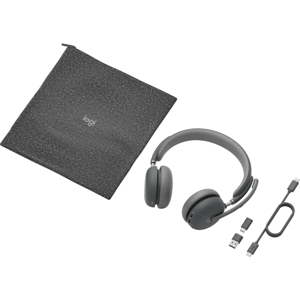 Гарнитура Logitech Zone Wireless 2 UC Graphite (With receiver) - 981-001311 - фото 6