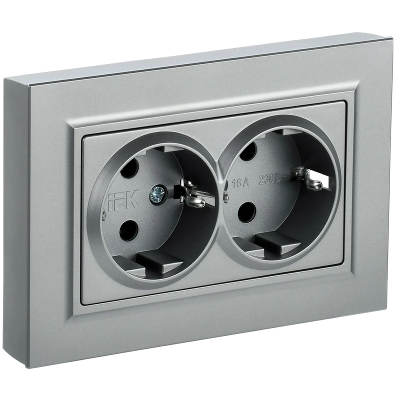 Электрическая розетка IEK BRITE BR-R24-16-K47-F