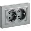 Электрическая розетка IEK BRITE BR-R24-16-K47-F