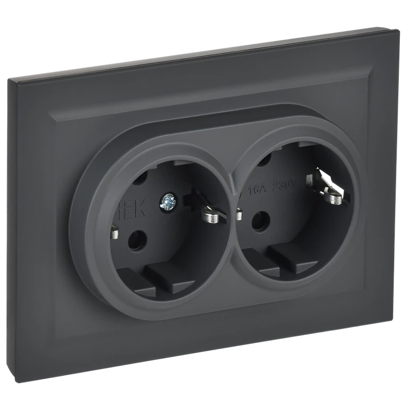 Электрическая розетка IEK BRITE BR-R24-16-K53-F