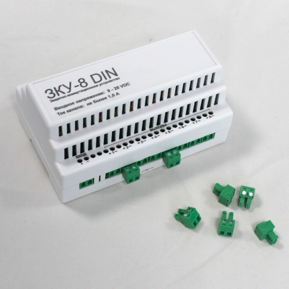 Блок защиты питания Бастион ЗКУ-8 DIN - 230 - фото 2