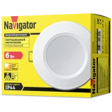 Светильник Navigator NDL-P1-6W-830-WH-LED (94899)