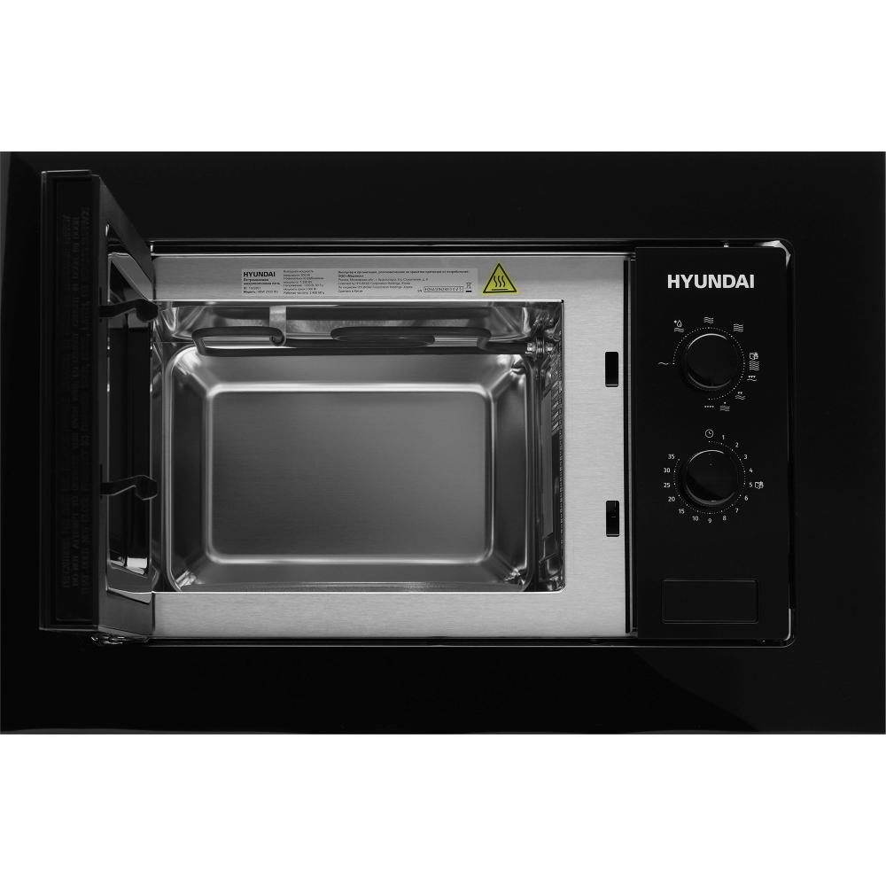 Встраиваемая микроволновая печь Hyundai HBW 2030 BG - фото 3