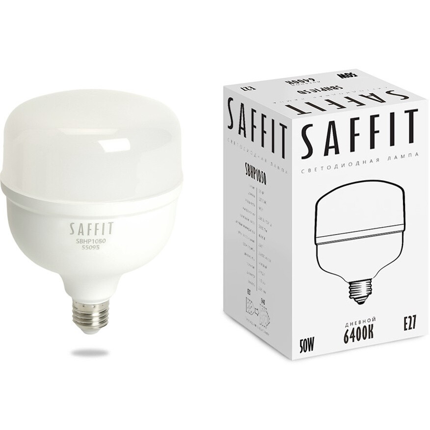 Светодиодная лампочка Saffit SBHP1050 6400K (50 Вт, Е27/Е40) - 55095