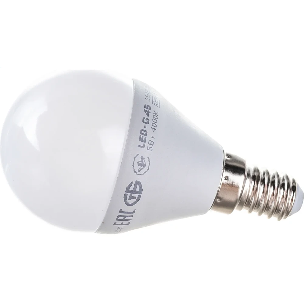 Светодиодная лампочка IEK LLE-G45-5-230-40-E14 (5 Вт, E14) - фото 2