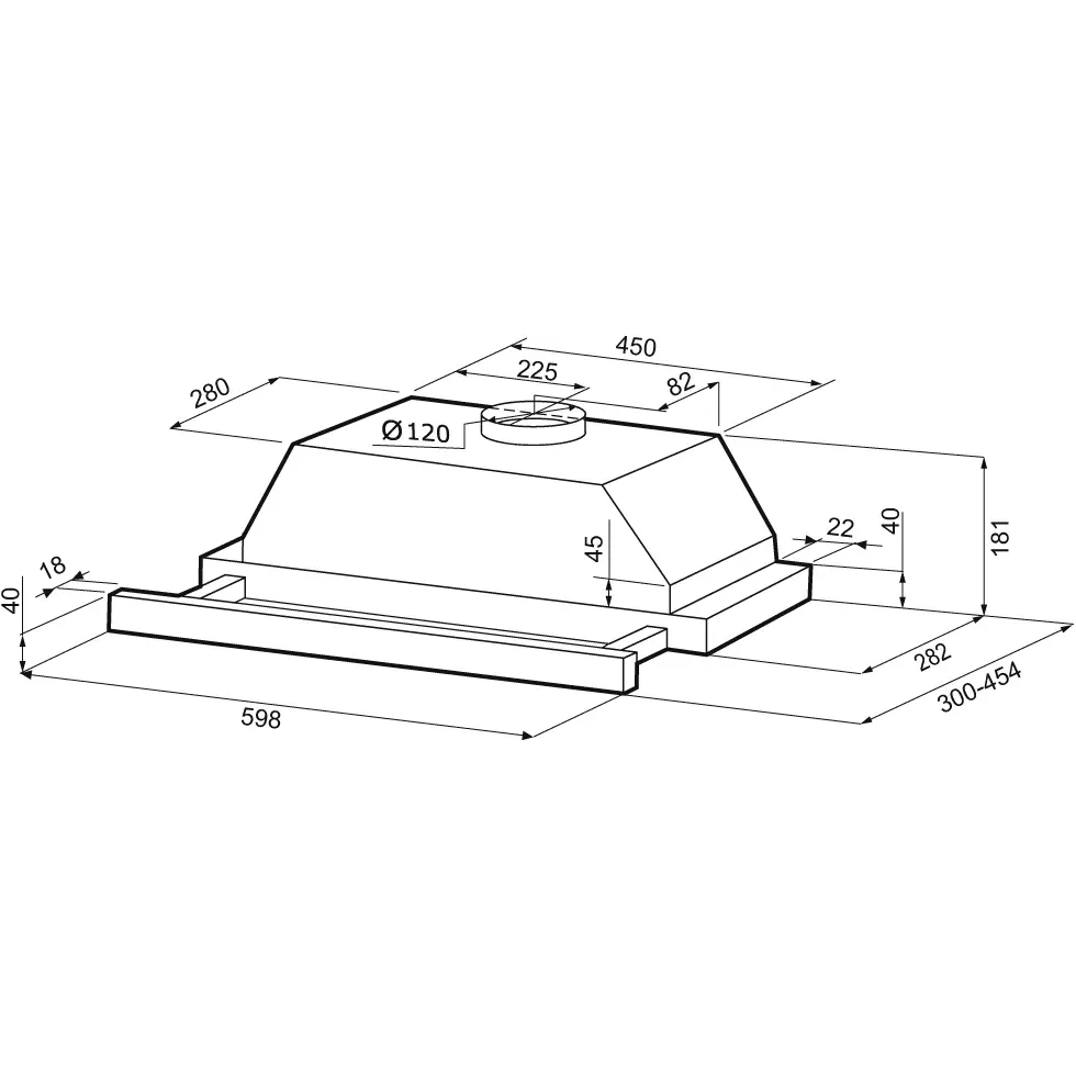 Вытяжка KRONA KERRY 600 Black PB - КА-00007010 - фото 3