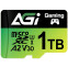 Карта памяти 1Tb MicroSD AGI TF138 + SD адаптер - AGI1T0GGSTF138