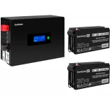 ИБП ExeGate IdealSine SR-1500.LCD.2SH + 2x DT 1265 (65Ач) (EX297435RUS)