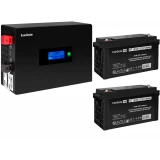 ИБП ExeGate IdealSine SR-1500.LCD.2SH + 2x DT 12120 (120Ач) (EX297443RUS)