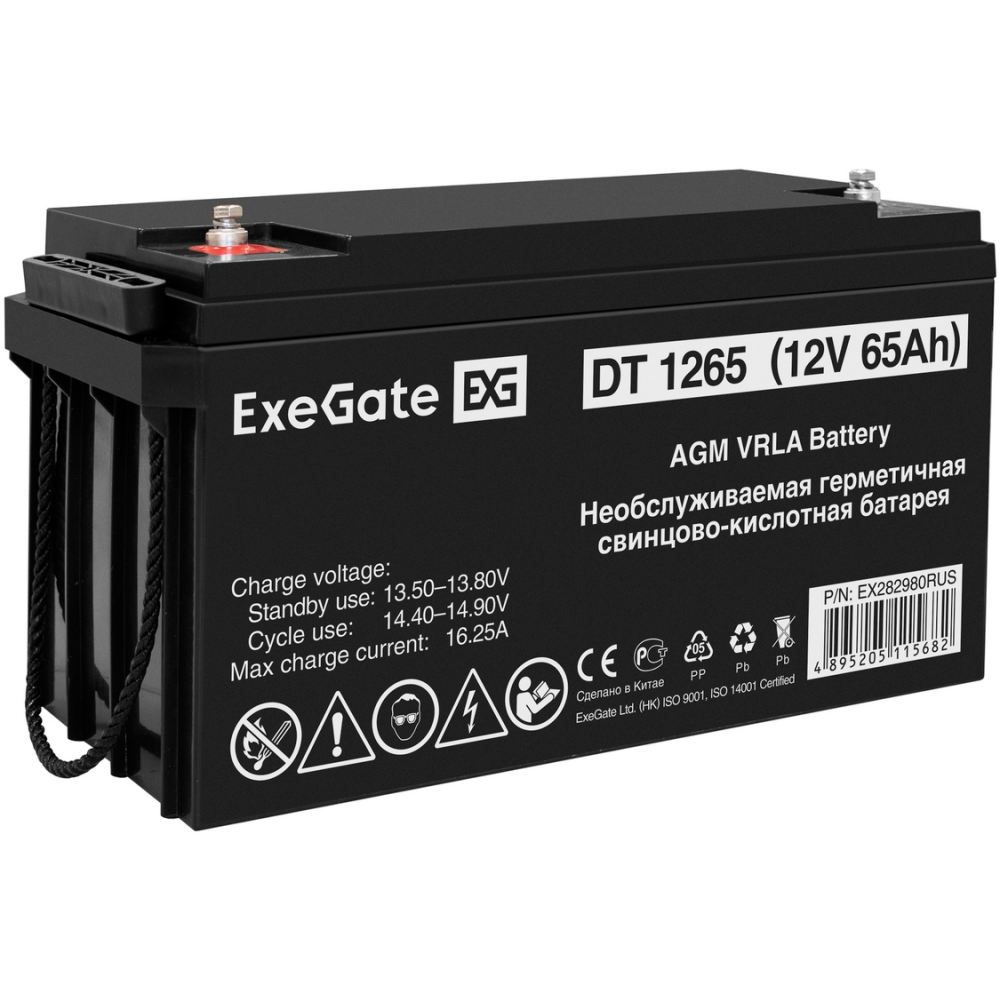 ИБП ExeGate IdealSine SR-1000.LCD.2SH + DT 1265 (65Ач) - EX297412RUS - фото 7