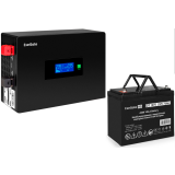 ИБП ExeGate IdealSine SR-1000.LCD.2SH + DT 1275 (75Ач) (EX297414RUS)