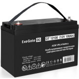 ИБП ExeGate IdealSine SR-1000.LCD.2SH + DT 12100 (100Ач) (EX297418RUS)