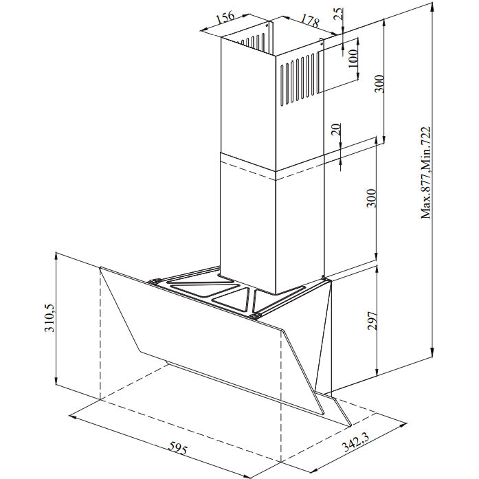 Вытяжка Monsher LAVAL 60 Noir - фото 4