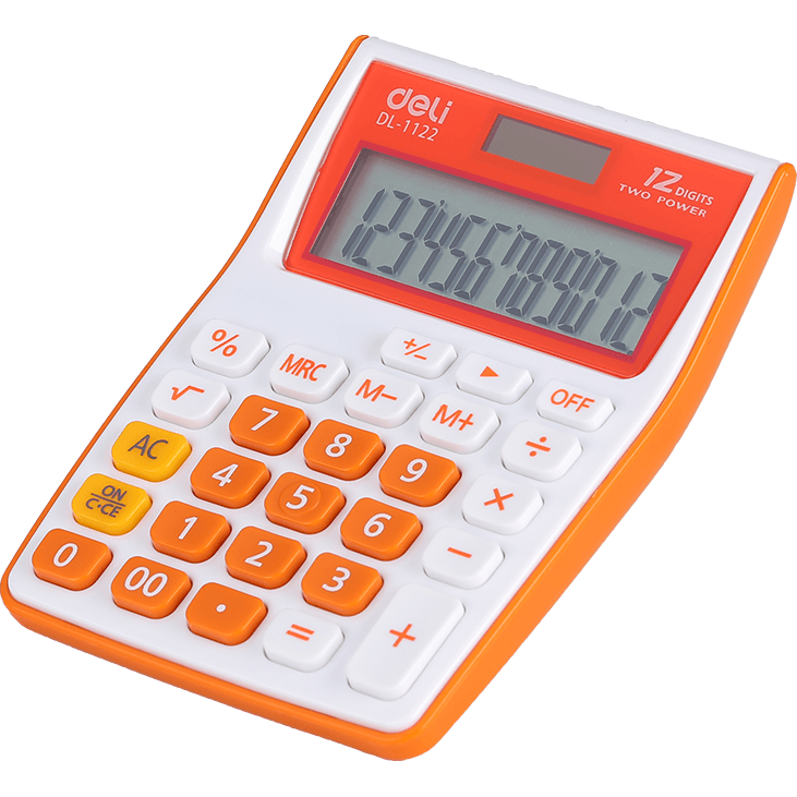 Калькулятор Deli E1122 Orange
