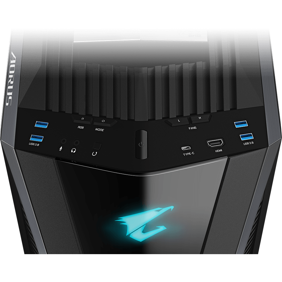 Корпус Gigabyte AORUS C700 Glass Black - GB-AC700G - фото 9