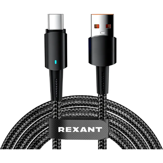 Кабель USB - USB Type-C, 1м, Rexant 18-7064