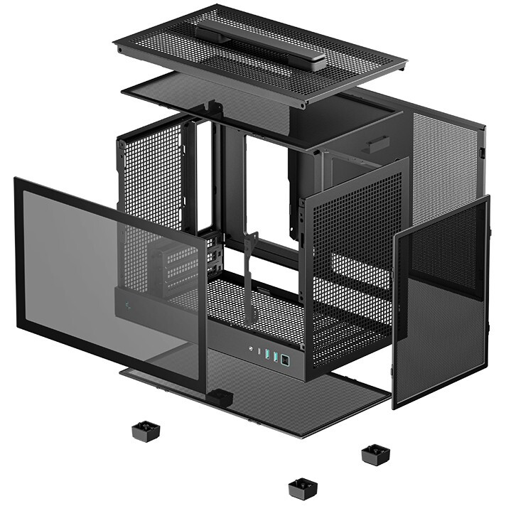 Корпус DeepCool CH160 Black - R-CH160-BKNGI0-G-1 - фото 10