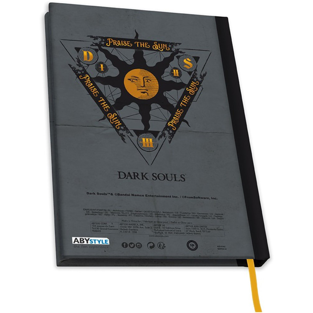 Записная книжка ABYstyle Dark Souls Notebook A5 Praise the Sun - ABYNOT129 - фото 2