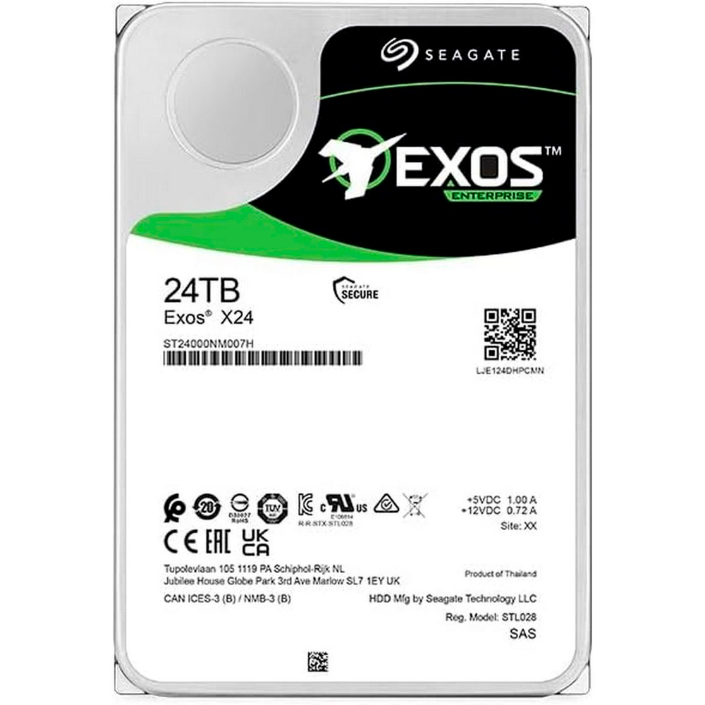 Жёсткий диск 24Tb SAS Seagate Exos X24 (ST24000NM007H) - фото 3