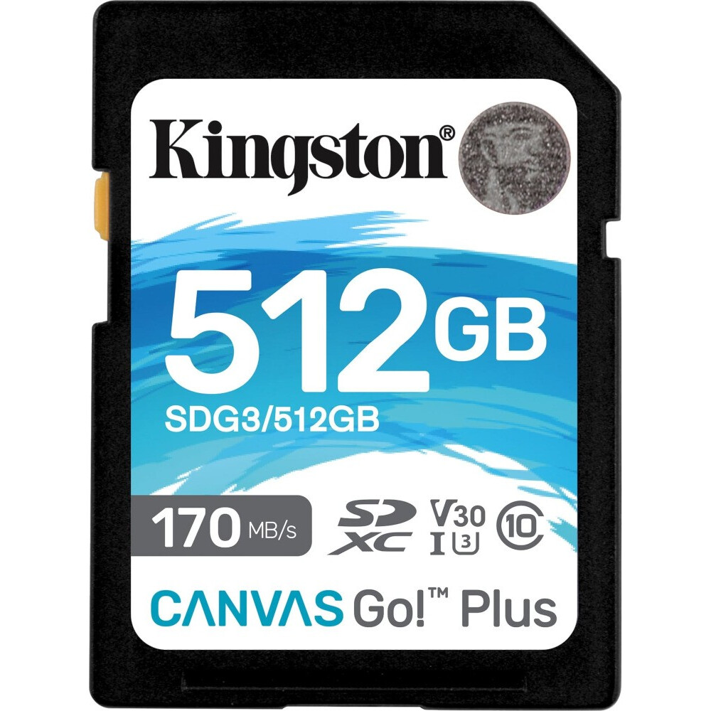Карта памяти 512GB SD Kingston Canvas Go! Plus (SDG3/512GB)