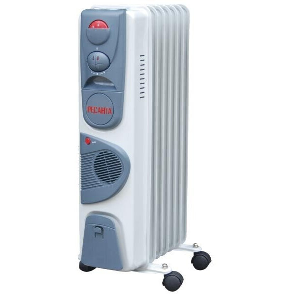 Масляный радиатор Ресанта ОМ-7НВ 1900W White - 67/3/10