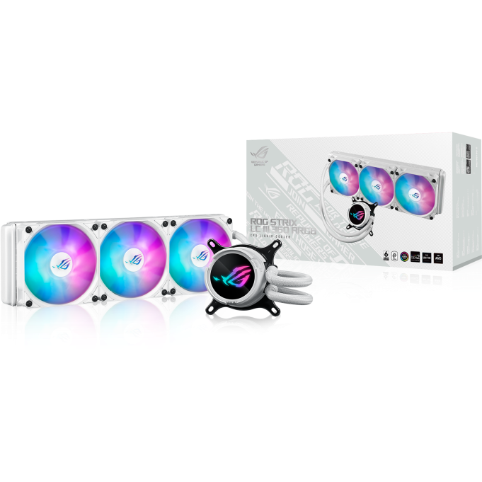 Система жидкостного охлаждения ASUS ROG STRIX LC III 360 ARGB White - 90RC00T2-M0UAY0 - фото 4