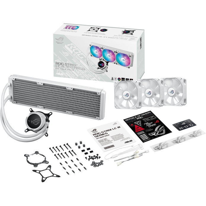 Система жидкостного охлаждения ASUS ROG STRIX LC III 360 ARGB White - 90RC00T2-M0UAY0 - фото 5