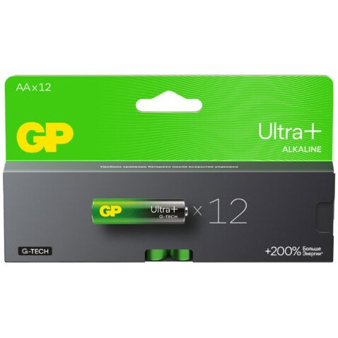 Батарейка GP 15A Ultra Plus Alkaline (AA, 12 шт.) (15AUPA21-2CRB12)