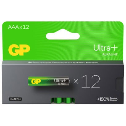 Батарейка GP 24A Ultra Plus Alkaline (AAA, 12 шт.) (24AUPA21-2CRB12)
